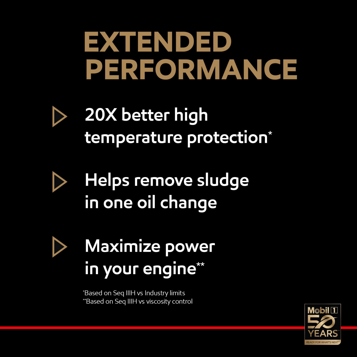 slide 6 of 7, Mobil 1 Extended Performance Full Synthetic Motor Oil 0W-20, 1 Quart, 1 qt