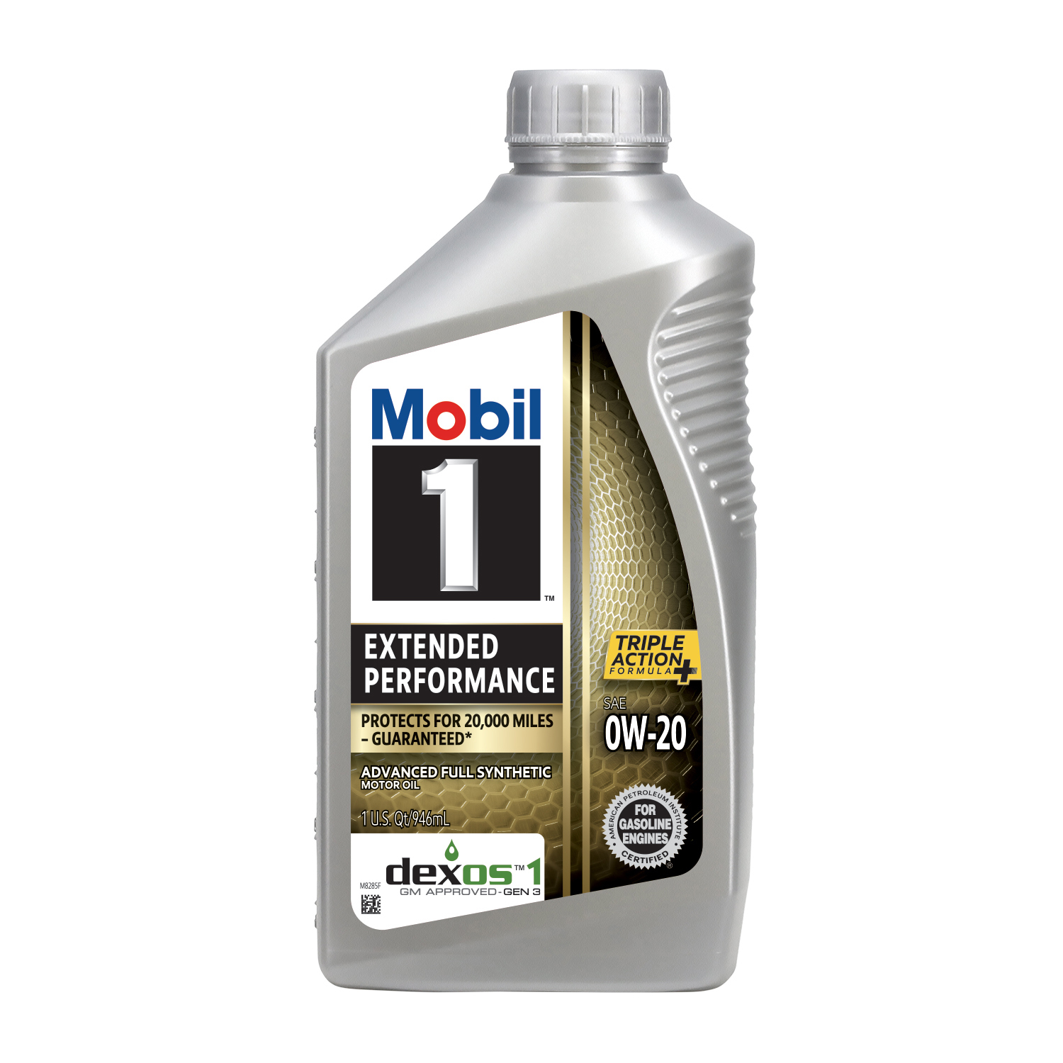 slide 1 of 7, Mobil 1 Extended Performance Full Synthetic Motor Oil 0W-20, 1 Quart, 1 qt