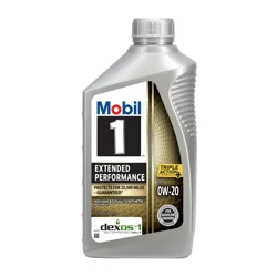 Mobil 1 Extended Performance Full Synthetic Motor Oil 0W-20, 1 Quart