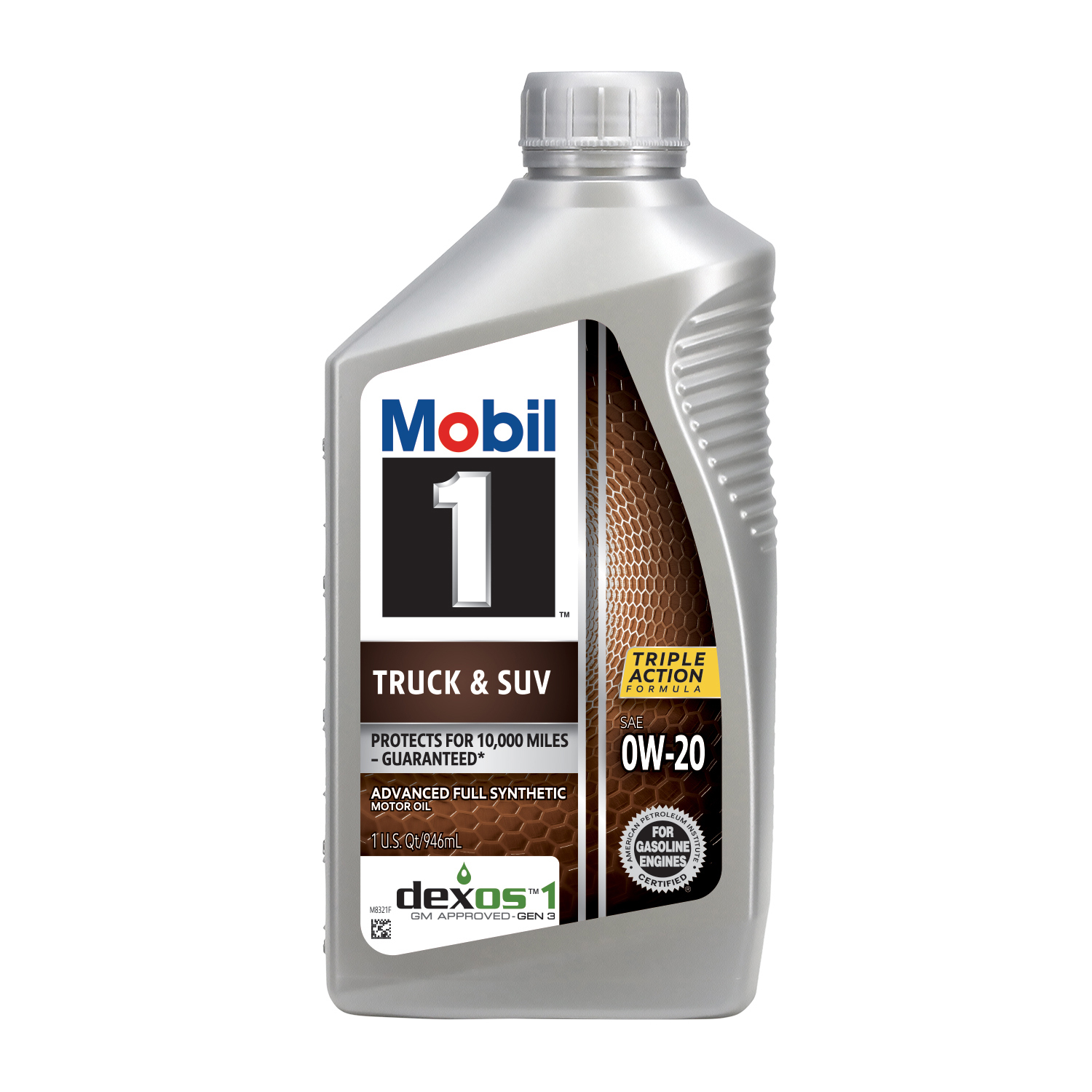 slide 1 of 8, Mobil 1 Truck & SUV Full Synthetic Motor Oil 0W-20, 1 Quart, 1 qt