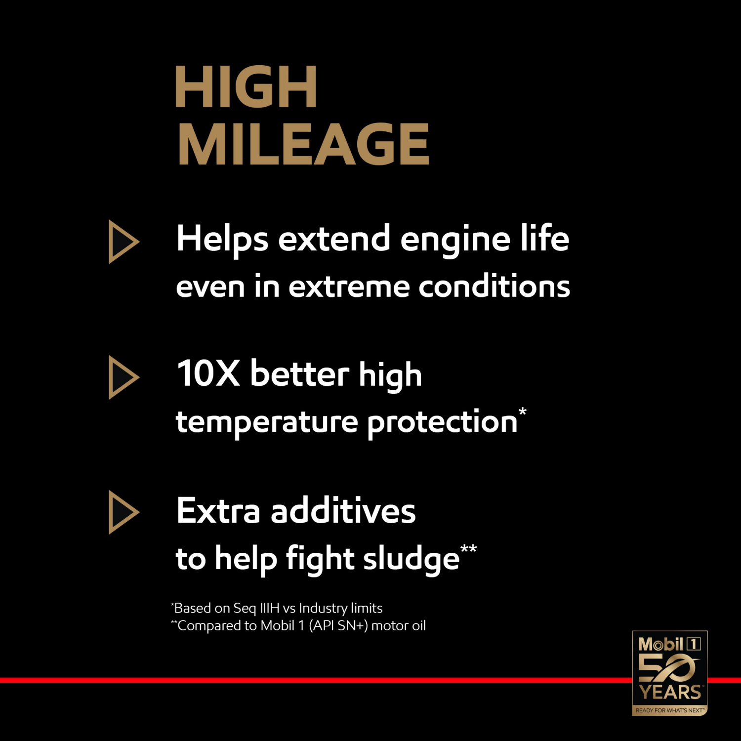 slide 6 of 7, Mobil High Mileage 0W-20 Advanced Full Synthetic Motor Oil 1 qt, 1 qt