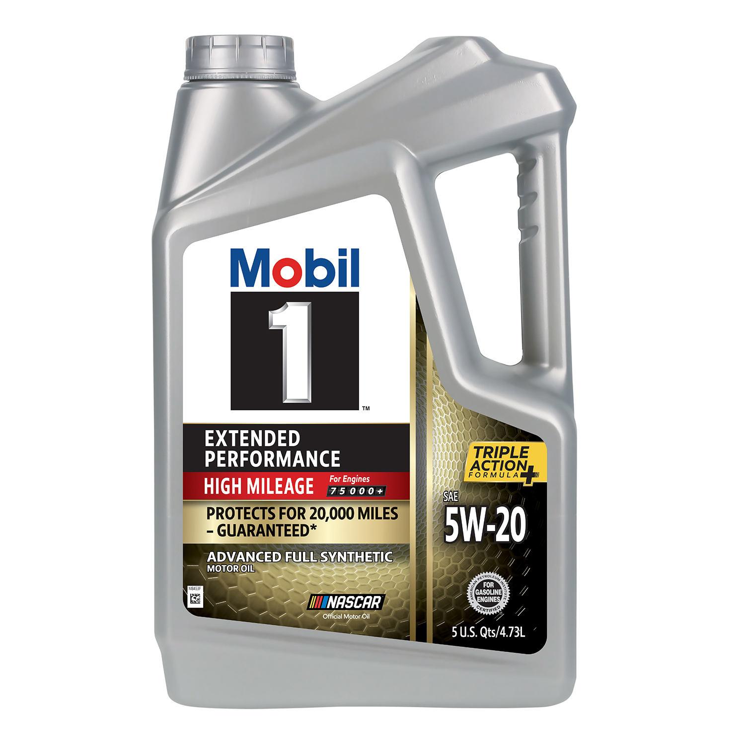 slide 1 of 7, Mobil 1 Extended Performance High Mileage Full Synthetic Motor Oil 5W-20, 5 Quart, 5 qt