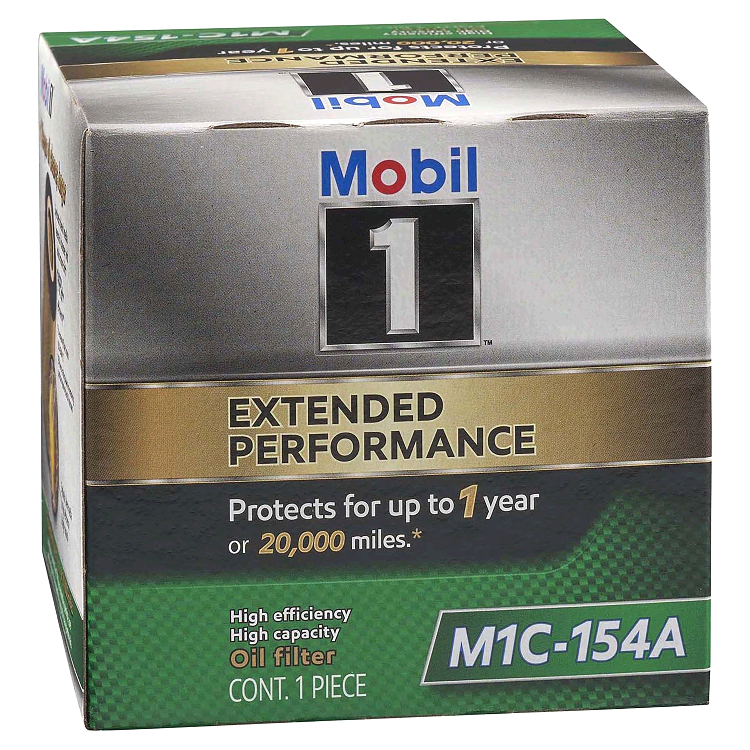 slide 1 of 2, Mobil 1 Extended Performance M1C-154A Cartridge Oil Filter, 1 ct