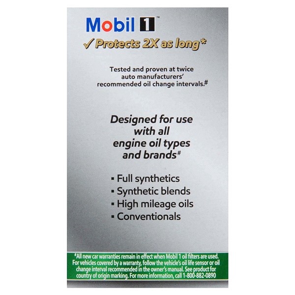 slide 4 of 21, Mobil 1 Extended Performance M1C-257A Cartridge Oil Filter, 1 ct