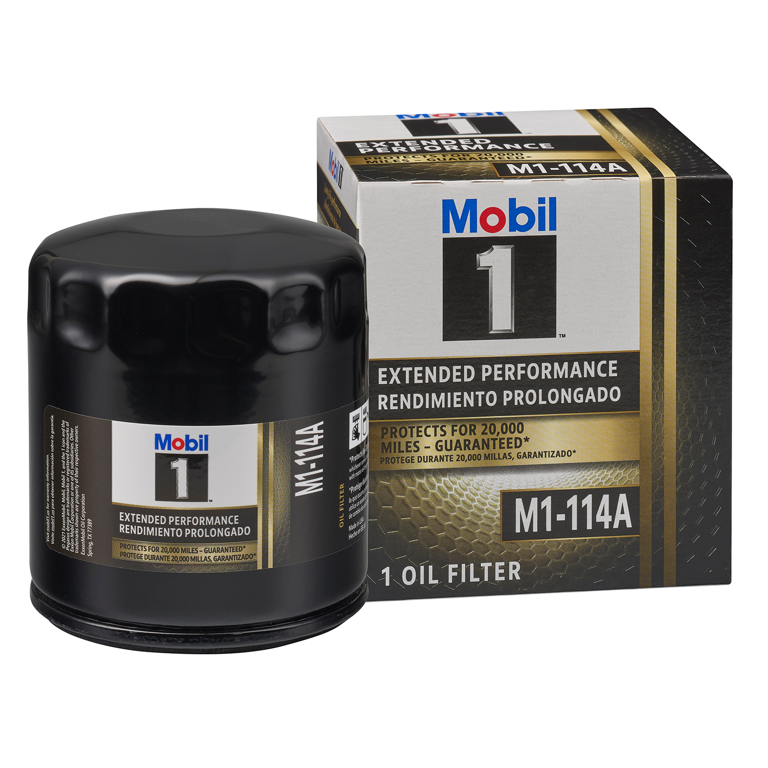 slide 1 of 3, Mobil 1 EP 20K Oil Filter M1-114A, 1 ct