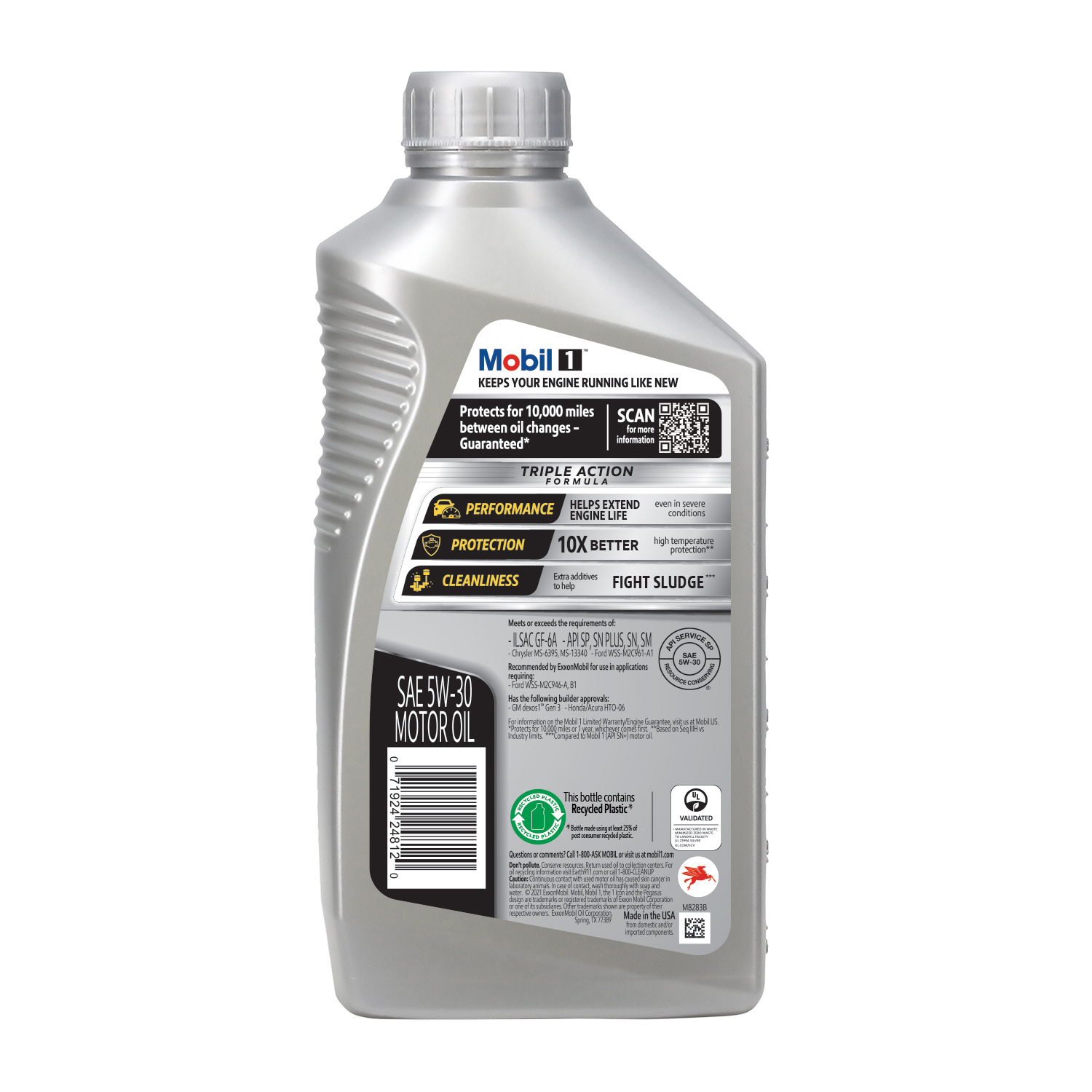 slide 2 of 7, Mobil 1 Advanced Full Synthetic 5W-30 Motor Oil 1 qt, 1 qt