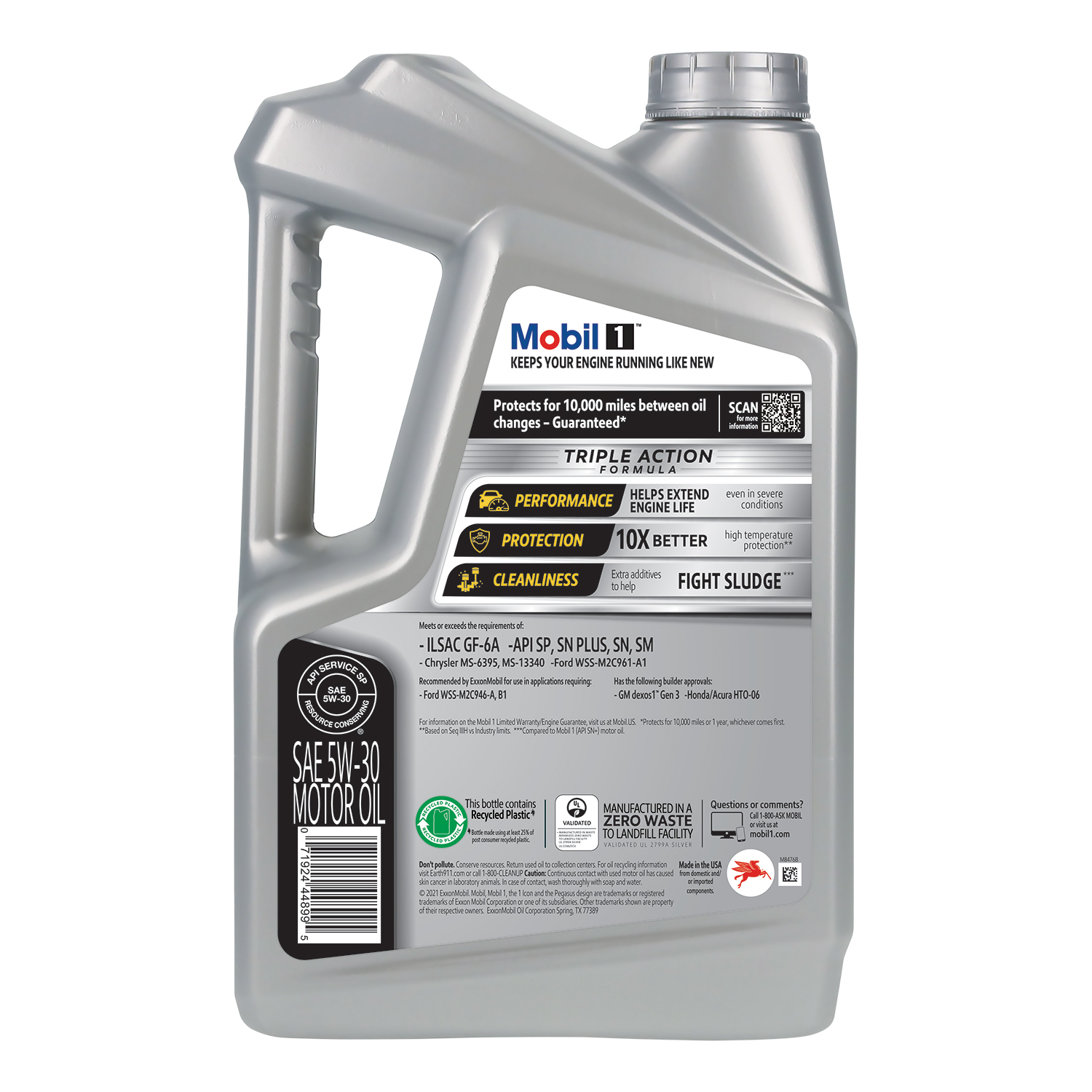 slide 2 of 7, Mobil 1 5W-30 Advanced Full Synthetic Motor Oil, 5 qt