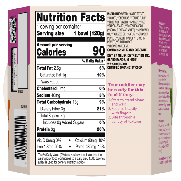 slide 3 of 21, True Goodness Org Sweet Potato Carrot Chickpea Curry, 1 ct