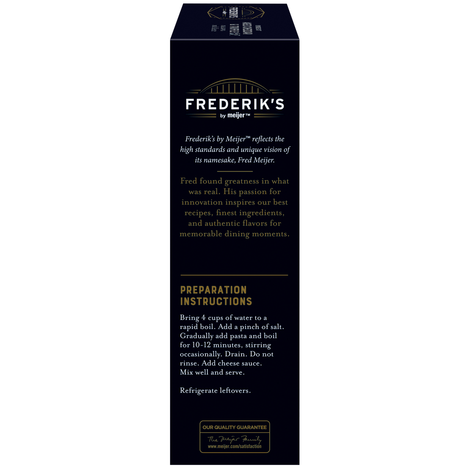 slide 2 of 5, Frederiks by Meijer Bronze Cut Aged Cheddar & Truffle Premium Macaroni & Cheese, 11 oz