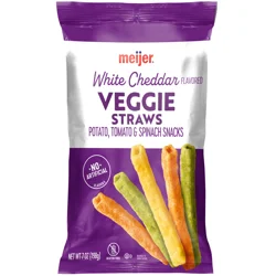 MEIJER VEGGIE STRAWS CHEDDER 7OZ