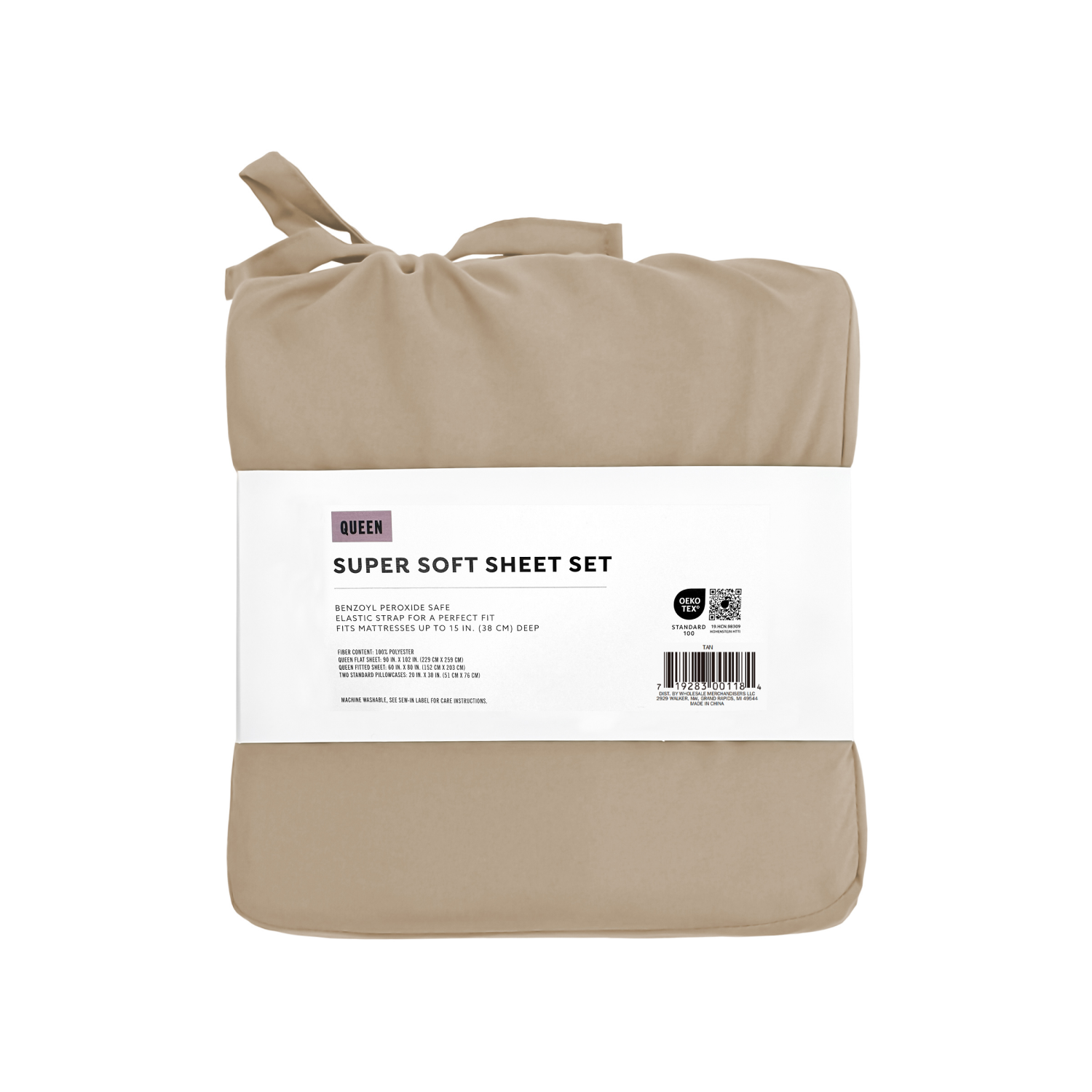 slide 2 of 4, Havenstay Sheets, Queen, Tan, Queen Size