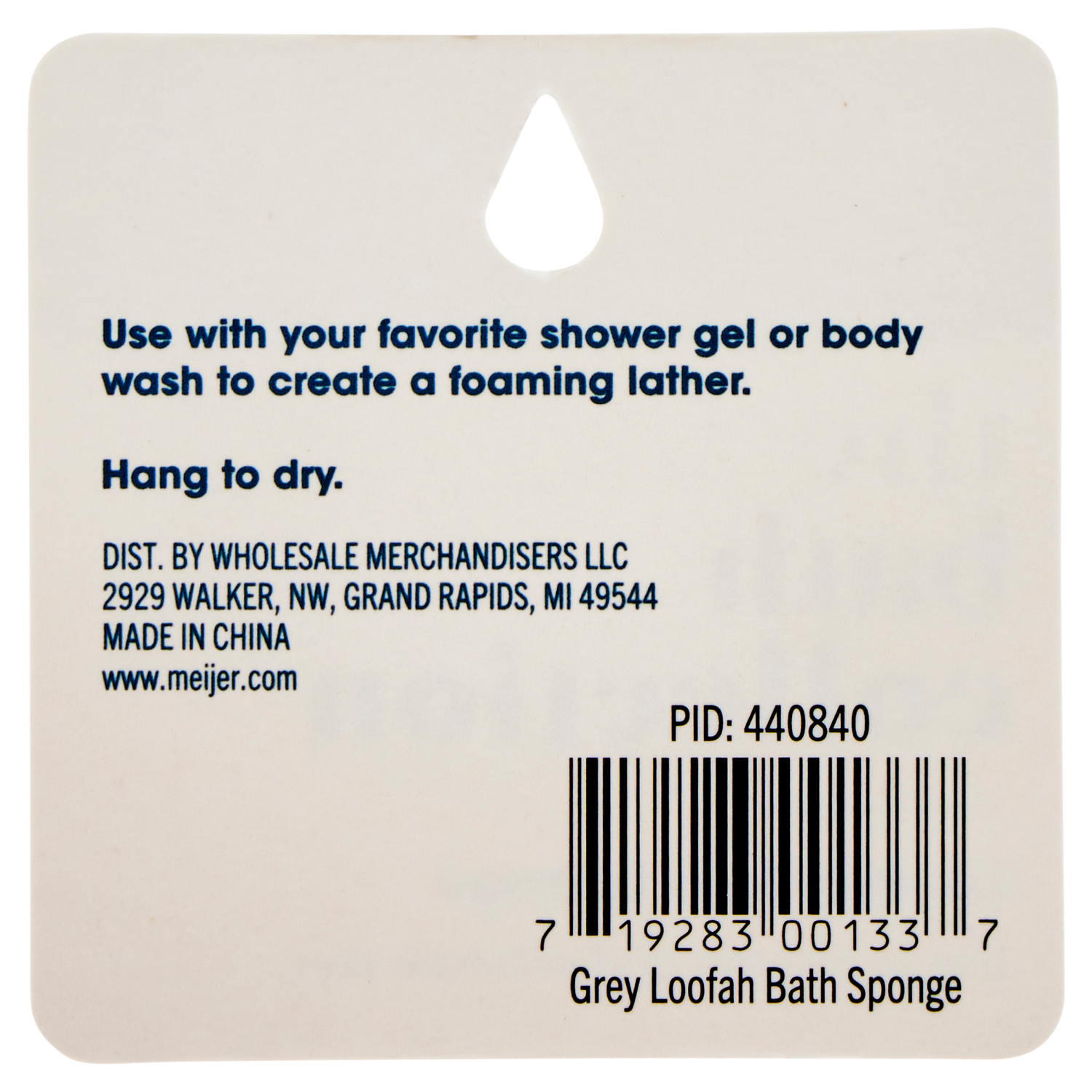 slide 2 of 3, The Bath Collection Tbc Net Sponge Grey, 1 ct