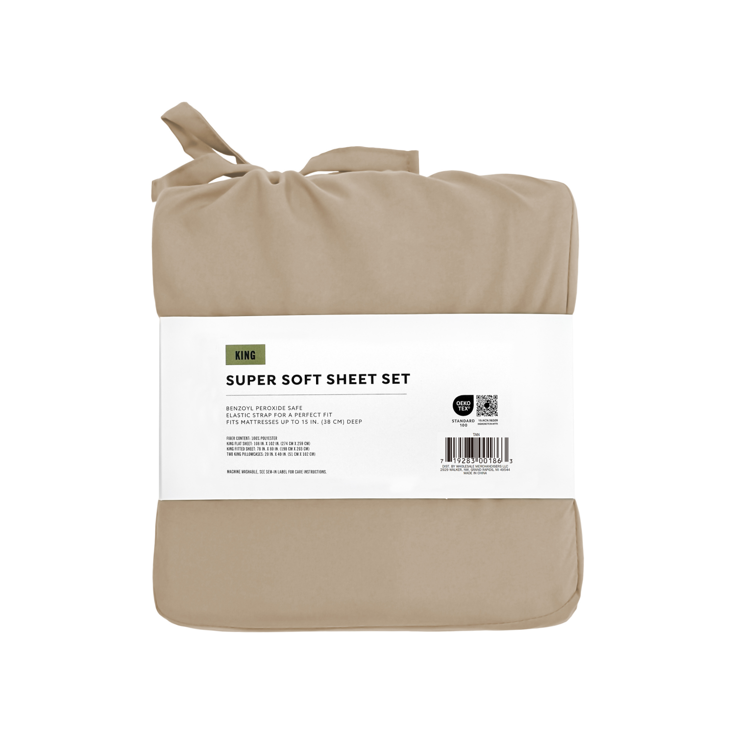 slide 2 of 4, Havenstay Sheets, King, Tan, King Size