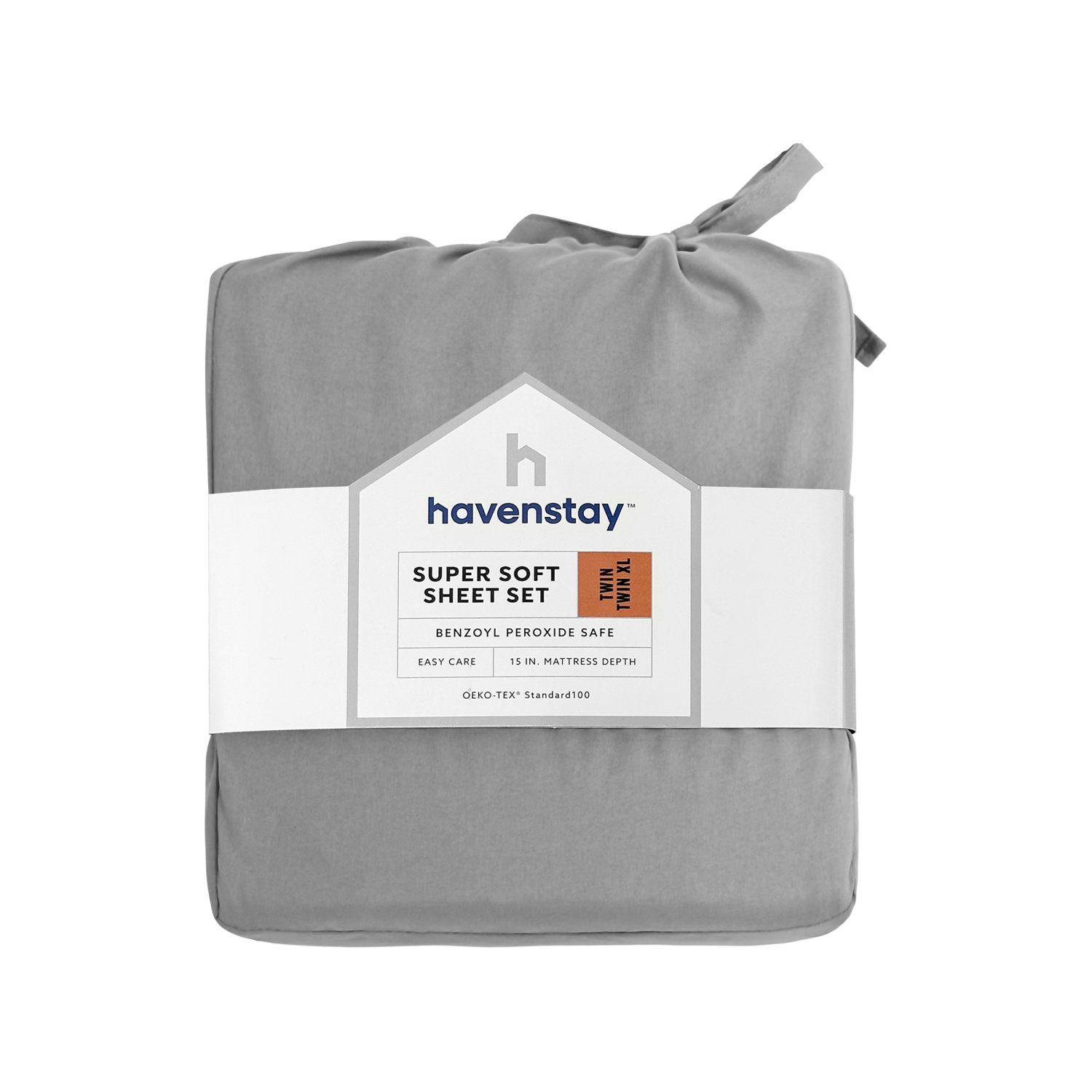 slide 1 of 4, Havenstay Sheets, Twin/Twin XL, Gray, twin/txlarge