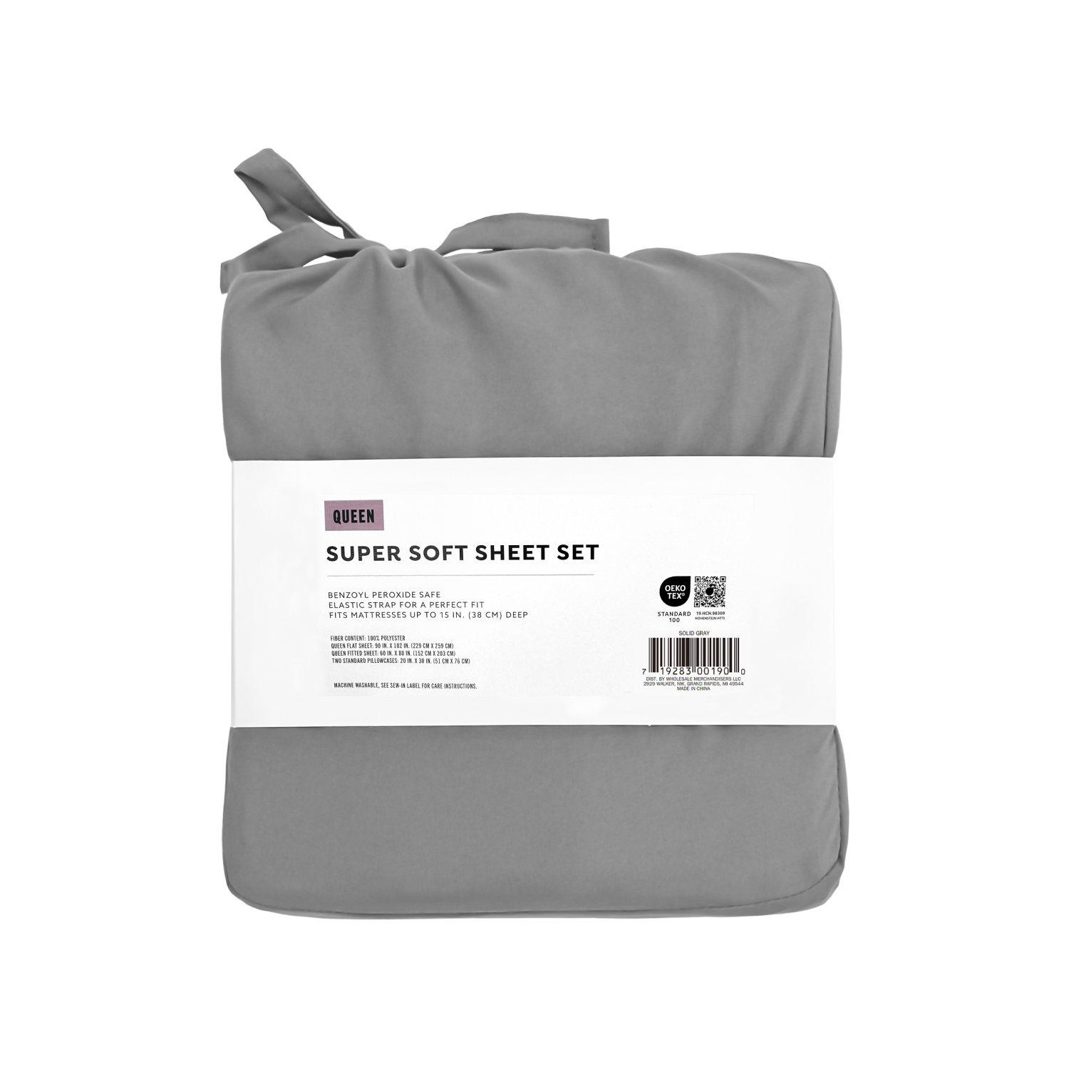 slide 2 of 4, Havenstay Sheets, Queen, Gray, Queen Size