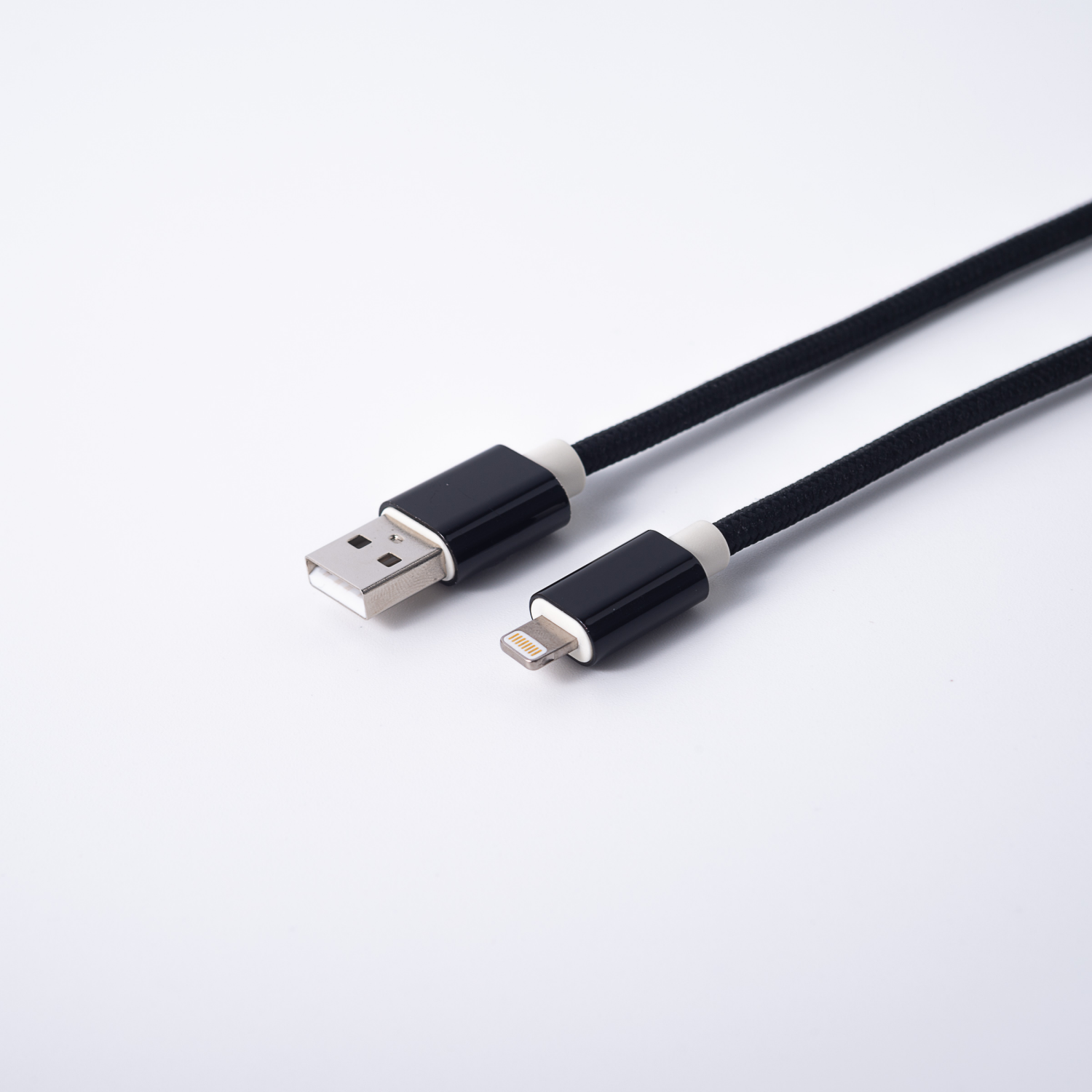 slide 4 of 8, Techcellent Lightning To USB-A Charge & Sync Cable, 6ft Black, 6 ft