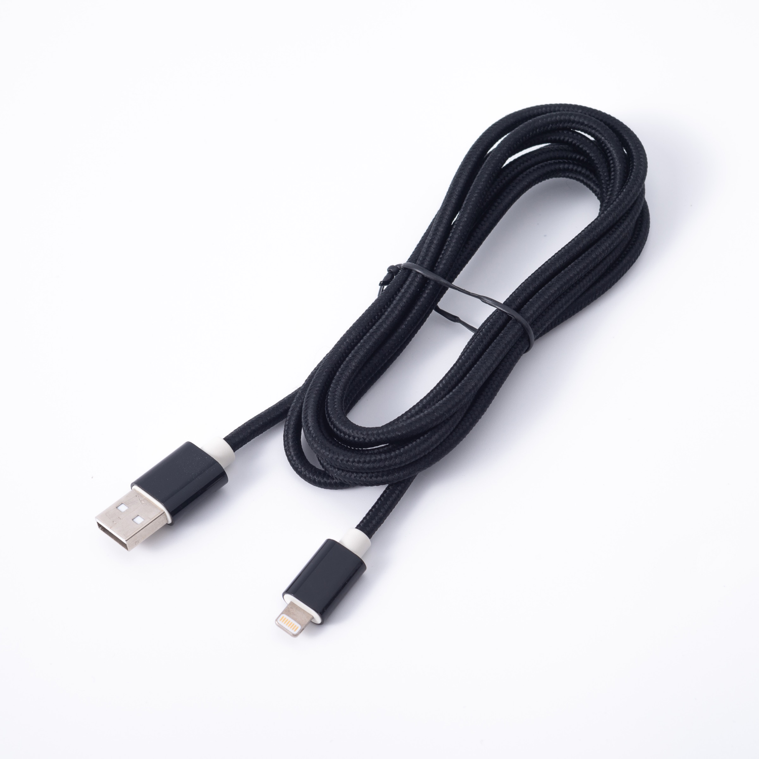 slide 8 of 8, Techcellent Lightning To USB-A Charge & Sync Cable, 6ft Black, 6 ft