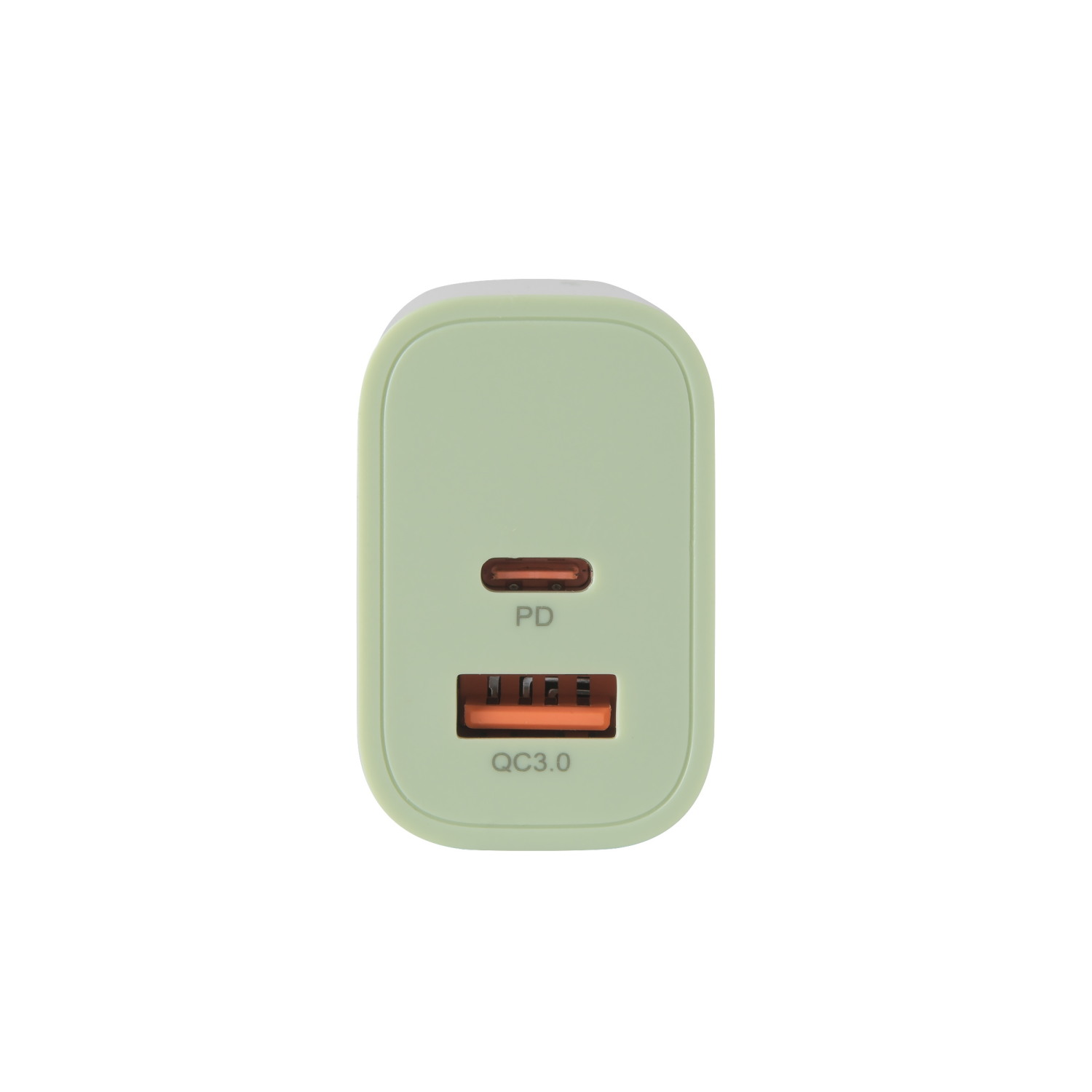 slide 8 of 8, Techcellent Usb-A And Usb C Pd Wall Charger, 30w Green, 1 ct