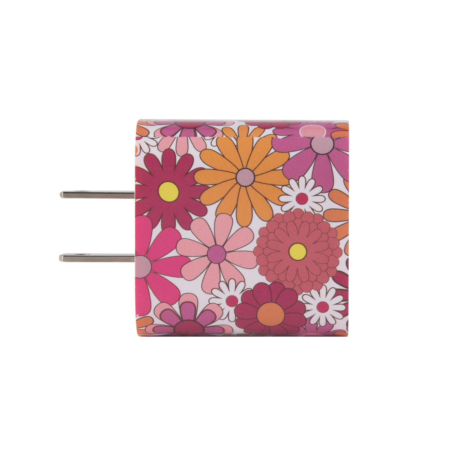 slide 4 of 8, Techcellent Usb-A And Usb C Pd Wall Charger, 30w Floral, 1 ct
