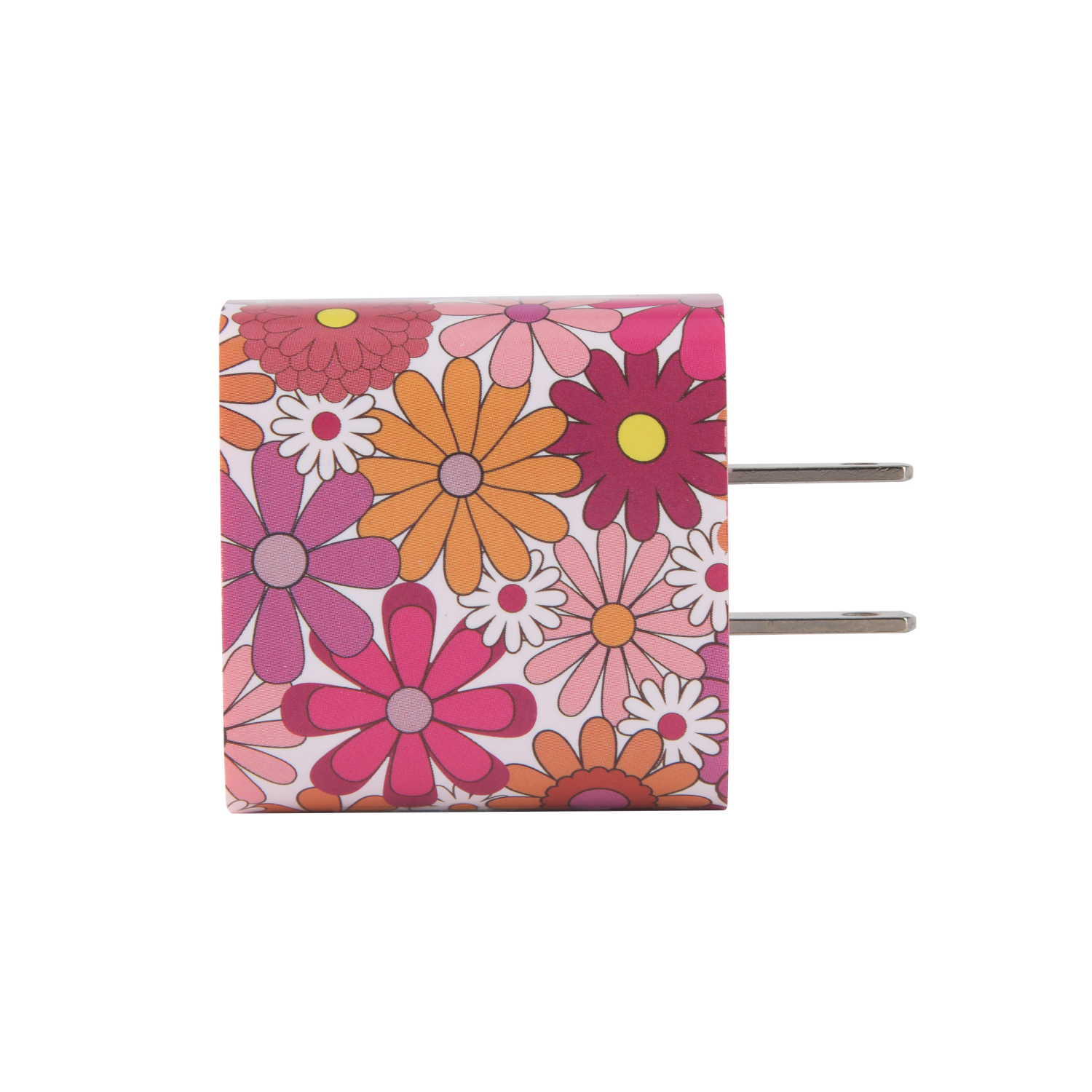 slide 5 of 8, Techcellent Usb-A And Usb C Pd Wall Charger, 30w Floral, 1 ct