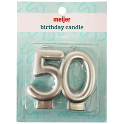 Meijer MJR GOLD METALLIC CANDLE NBR 50
