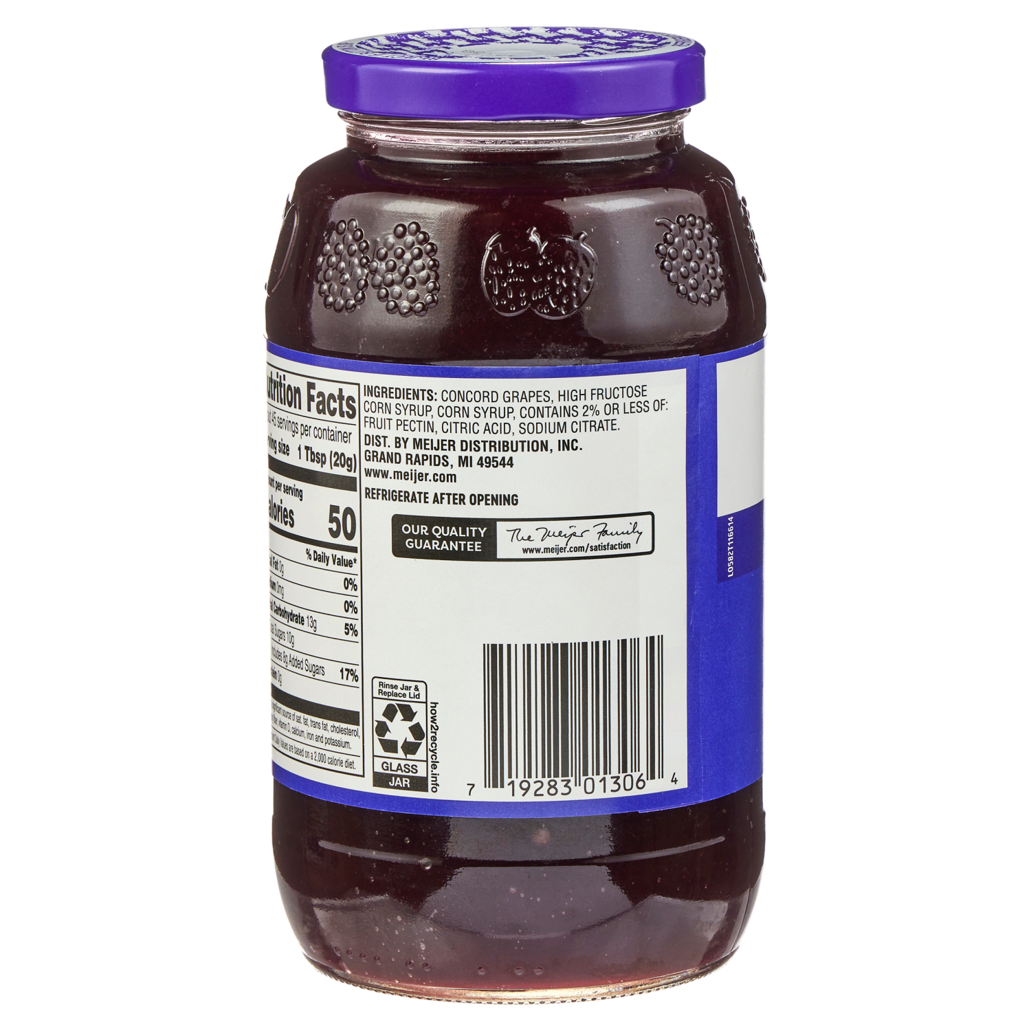 slide 4 of 8, MEIJER CONCORD GRAPE JAM, 32 oz