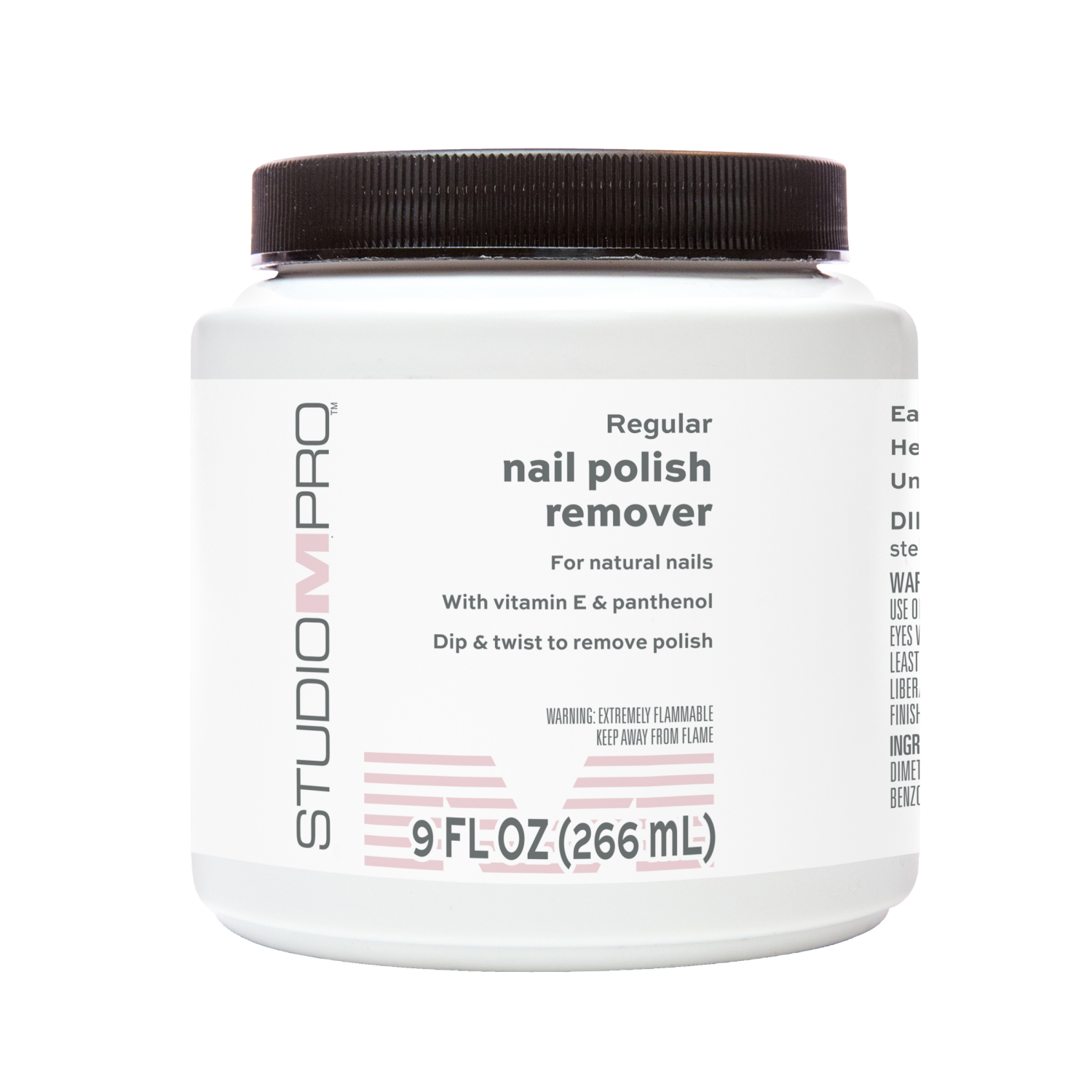 slide 1 of 5, Studio M Professional Studio M Pro Regular Nail Polish Remover DipIt Jar, 9 oz