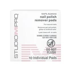 Studio M PRO 100% ACETONE NAIL POLISH REMOVER PADS