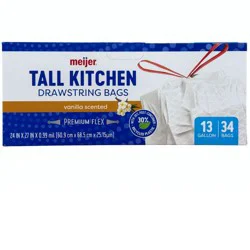 Meijer Mjr Kitchen Bags Pcr Flex Van 13gal 34ct