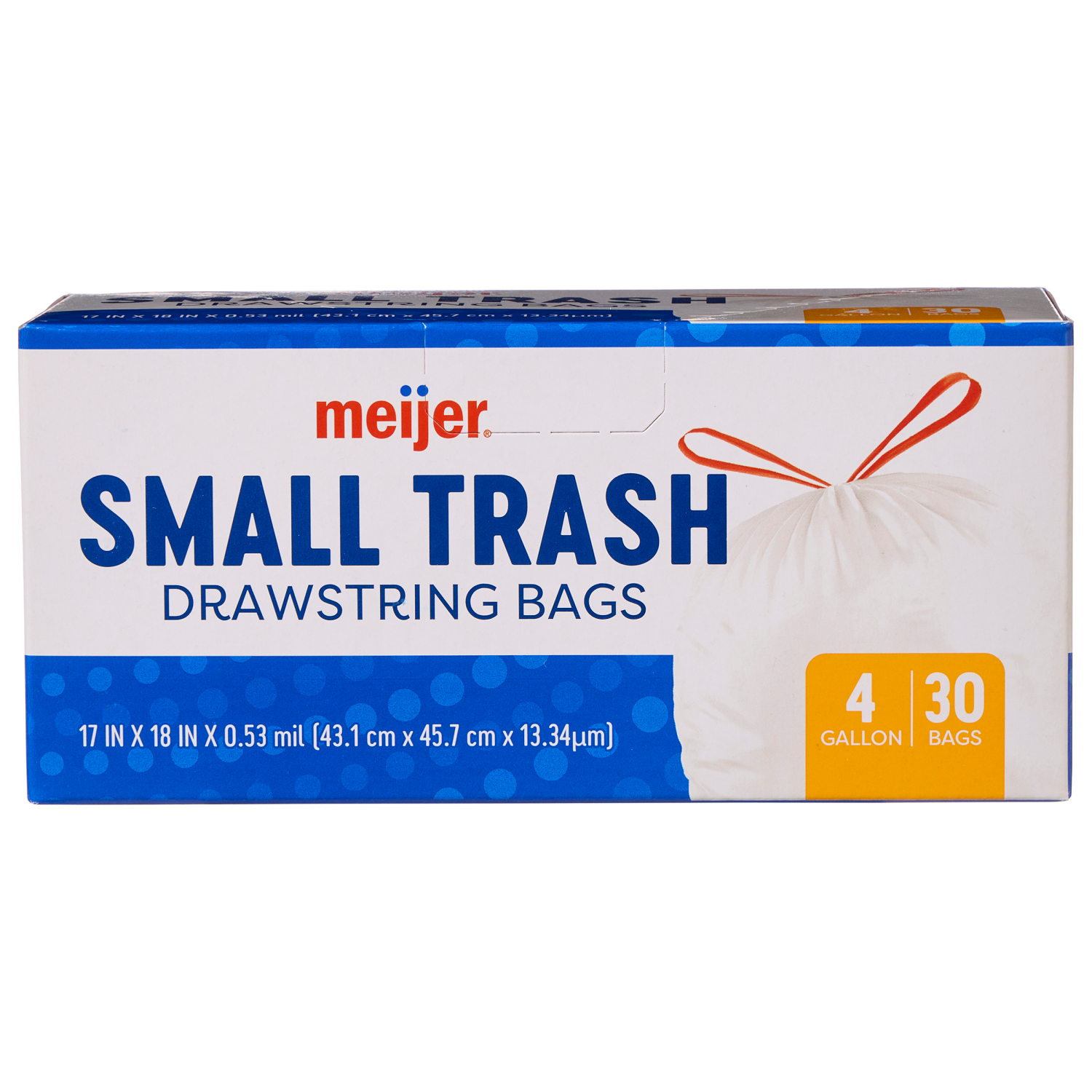 slide 4 of 8, MEIJER WASTE BAG SM 4GAL 30CT, 4 gal, 30 ct