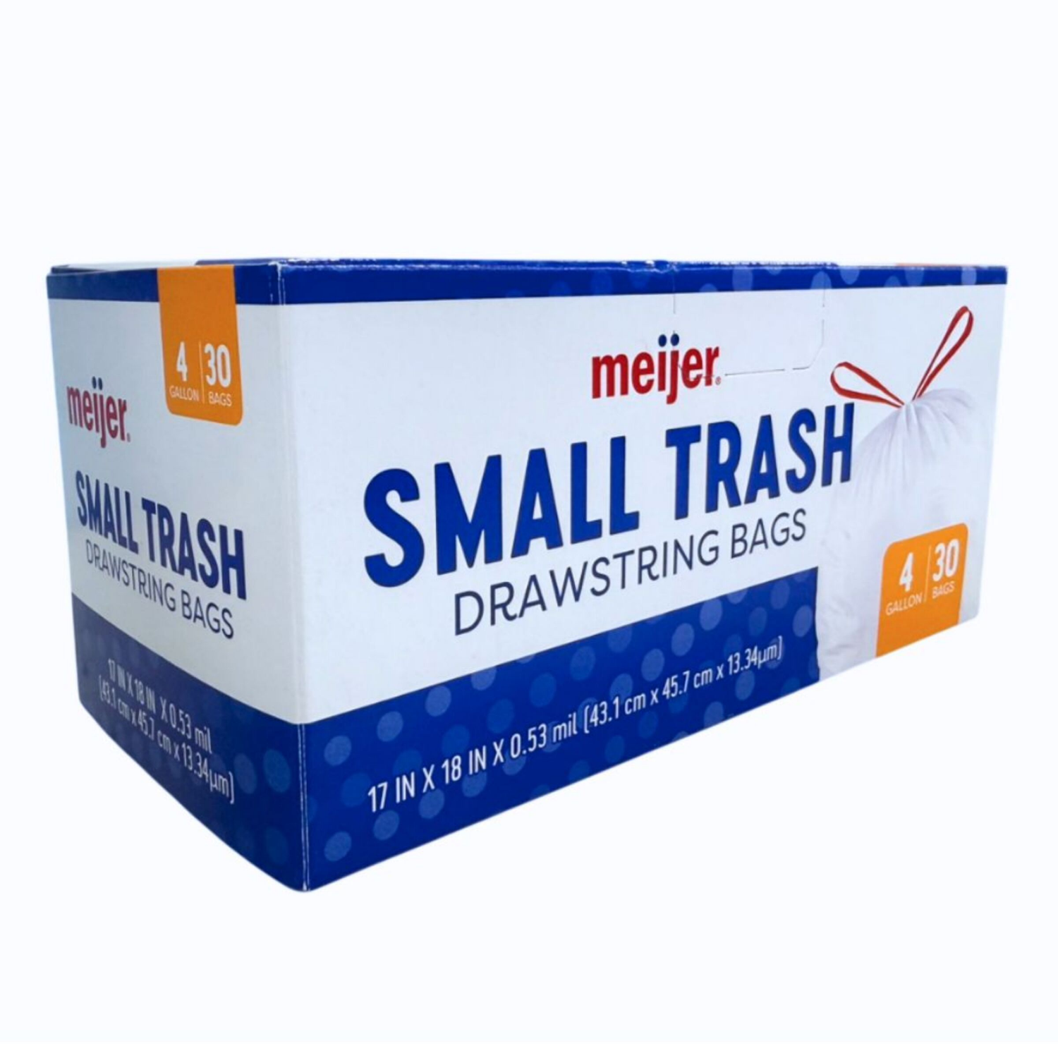 slide 6 of 8, MEIJER WASTE BAG SM 4GAL 30CT, 4 gal, 30 ct