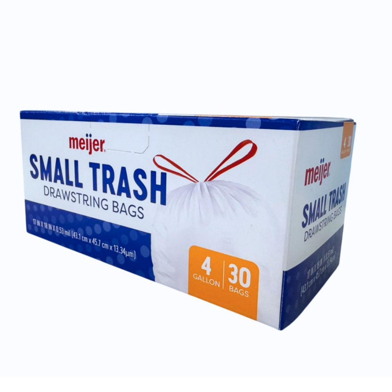 slide 7 of 8, MEIJER WASTE BAG SM 4GAL 30CT, 4 gal, 30 ct