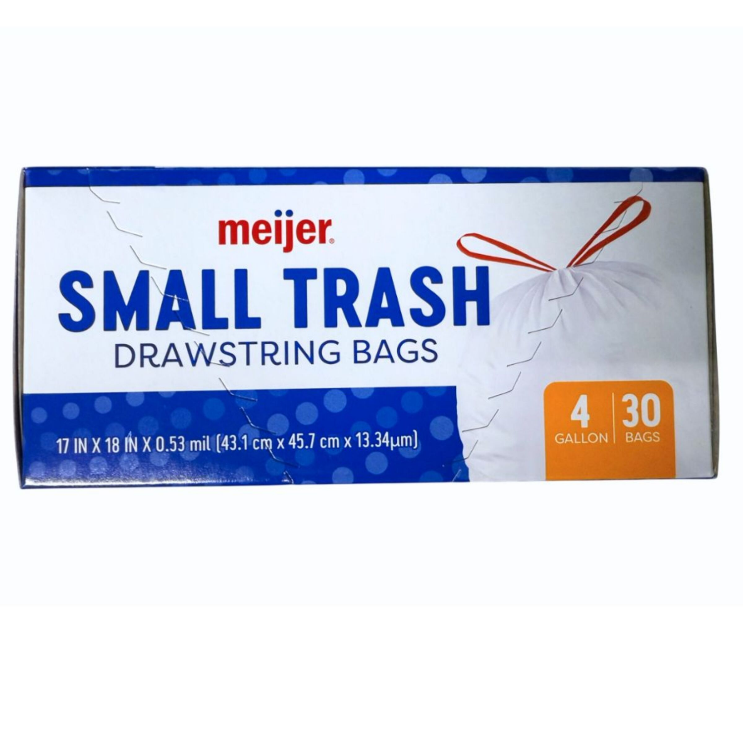 slide 8 of 8, MEIJER WASTE BAG SM 4GAL 30CT, 4 gal, 30 ct