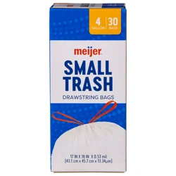 MEIJER WASTE BAG SM 4GAL 30CT
