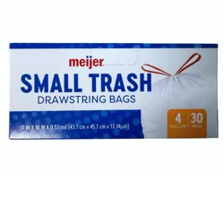 Meijer Waste Bag Sm 4gal 30ct