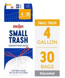 Meijer Waste Bag Sm 4gal 30ct