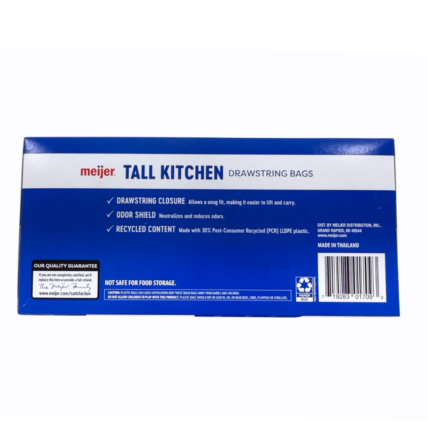 slide 3 of 8, Meijer MJR KITCH BAG UNSCTD+ODOR BLOCK 13G 45CT, 13 gram, 45 ct