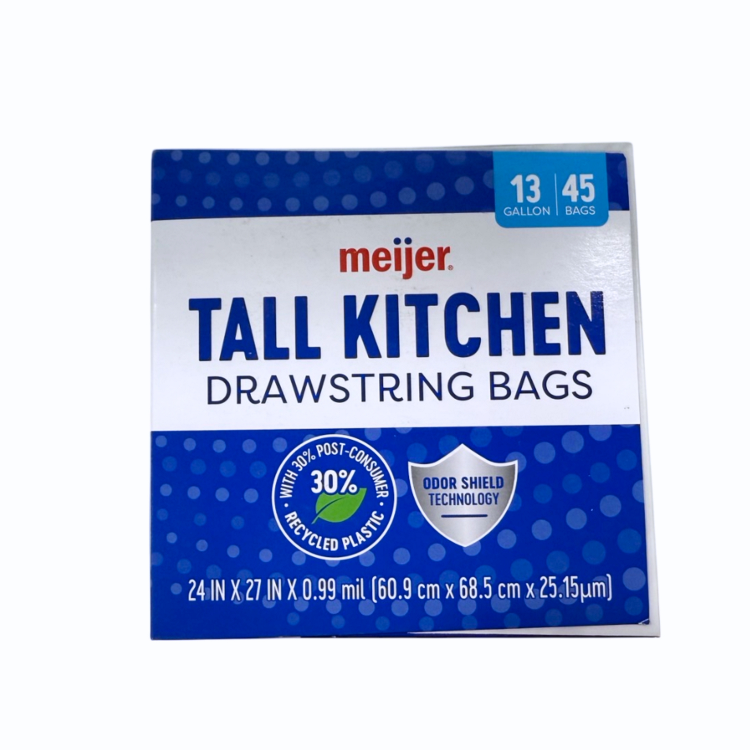 slide 4 of 8, Meijer MJR KITCH BAG UNSCTD+ODOR BLOCK 13G 45CT, 13 gram, 45 ct