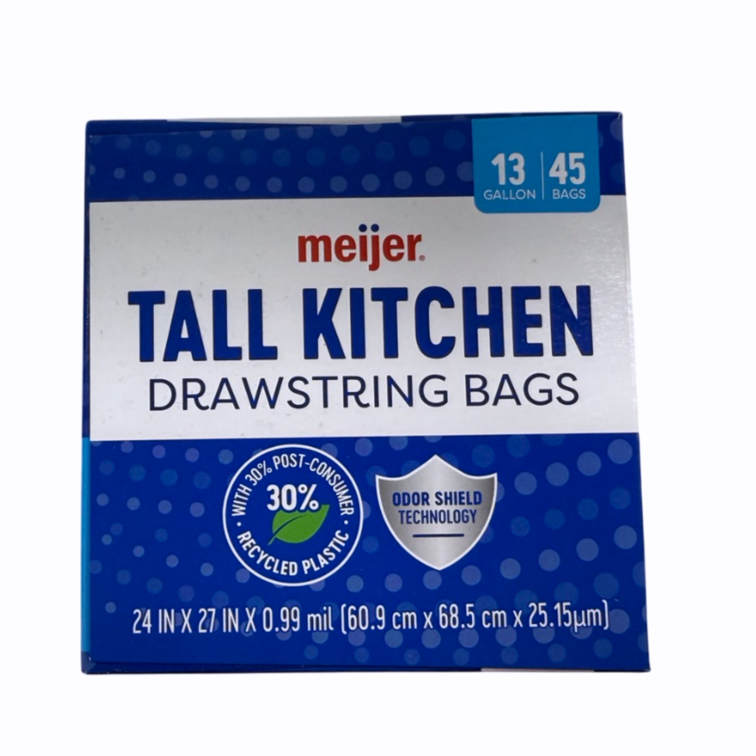 slide 5 of 8, Meijer MJR KITCH BAG UNSCTD+ODOR BLOCK 13G 45CT, 13 gram, 45 ct