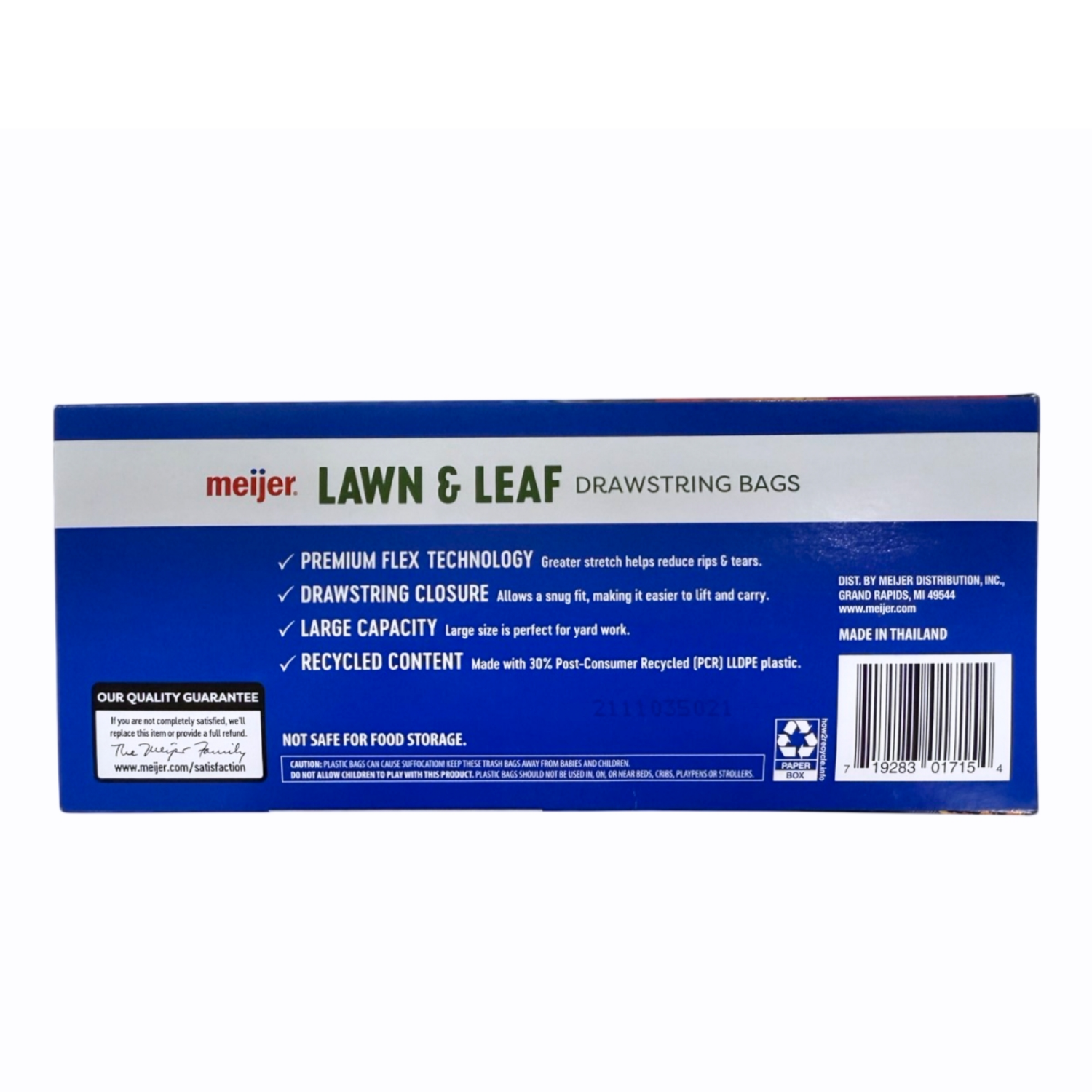 slide 3 of 8, Meijer MJR LAWN & LEAF BAG PCR FLEX 39GAL 20CT, 39 gal, 20 ct