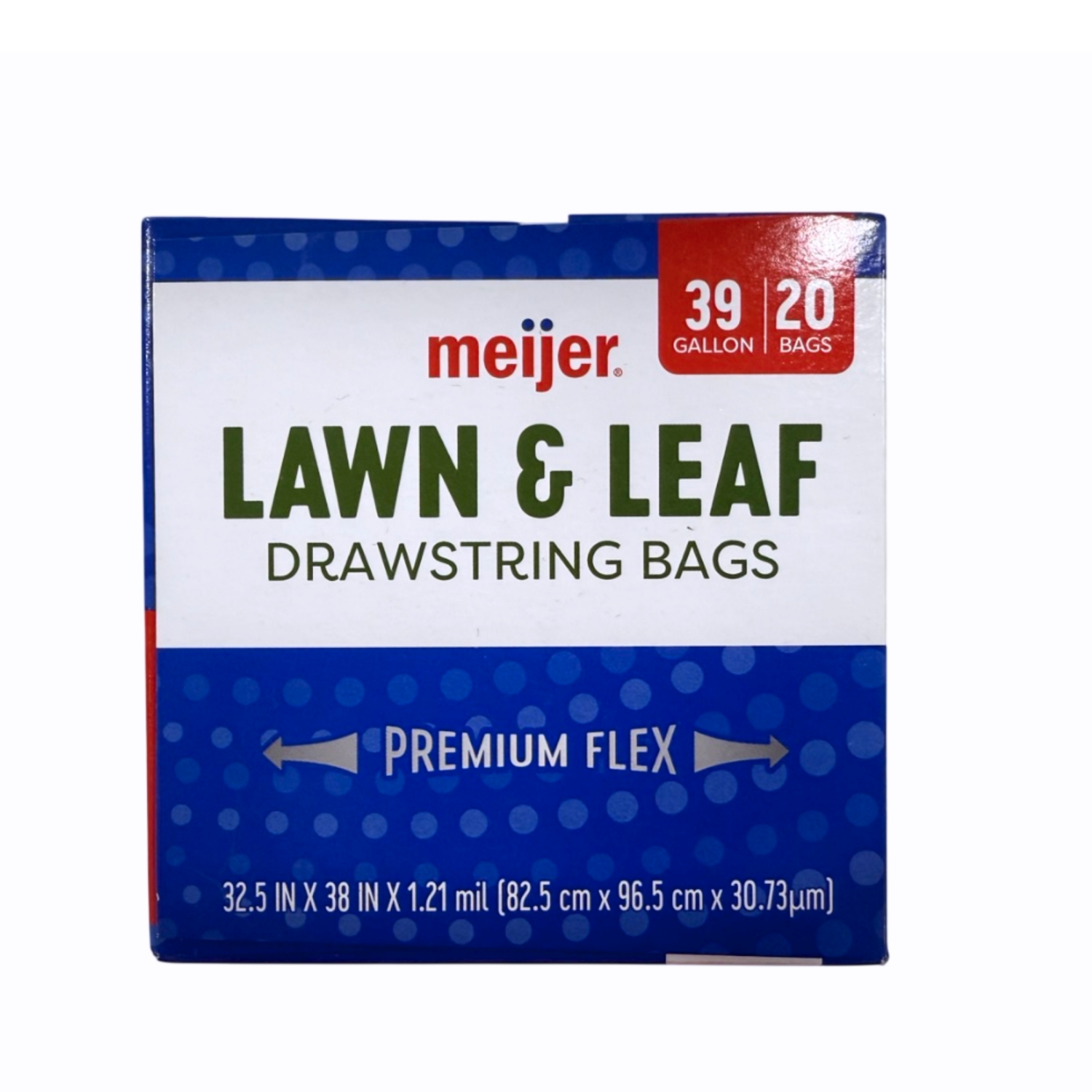 slide 5 of 8, Meijer MJR LAWN & LEAF BAG PCR FLEX 39GAL 20CT, 39 gal, 20 ct
