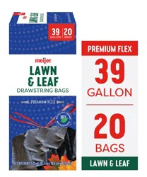 Meijer Mjr Lawn & Leaf Bag Pcr Flex 39gal 20ct