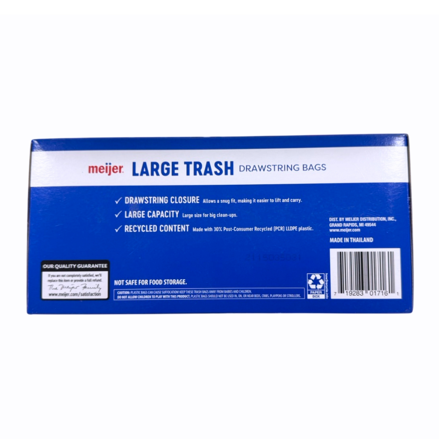 slide 3 of 8, MEIJER TRASH MEGA PCR 33GAL 50CT, 33 gal, 50 ct