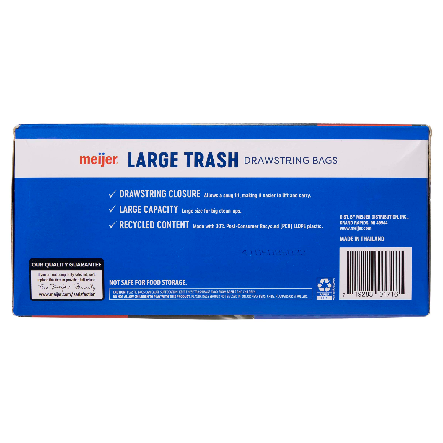 slide 3 of 8, MEIJER TRASH MEGA PCR 33GAL 50CT, 33 gal, 50 ct