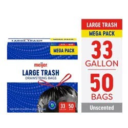 Meijer Trash Mega Pcr 33gal 50ct