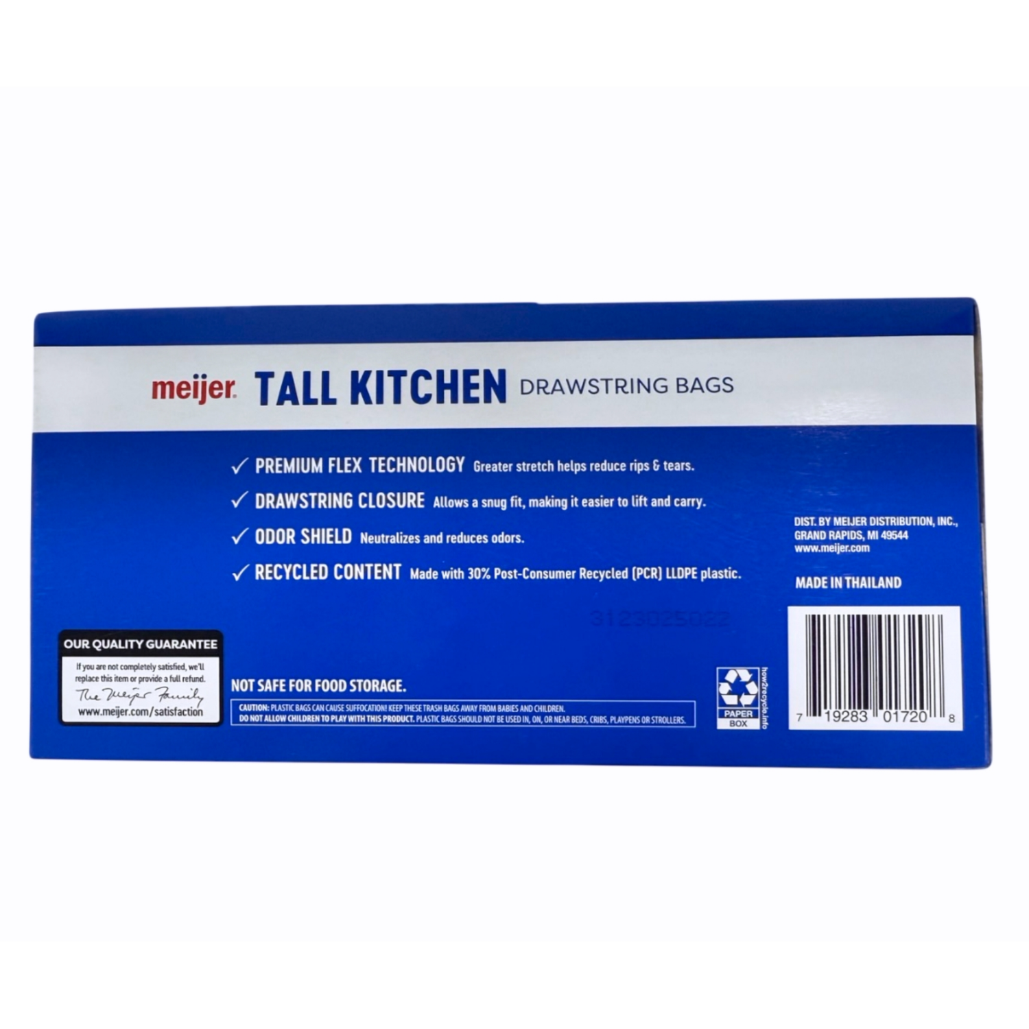 slide 3 of 8, Meijer MJR KITCH MEGAFLX UNSC-ODR BLK 13G 100CT, 13 gram, 100 ct