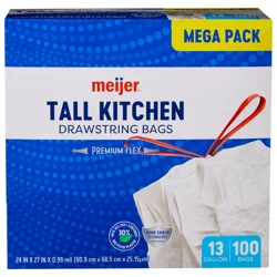 Meijer MJR KITCH MEGAFLX UNSC-ODR BLK 13G 100CT