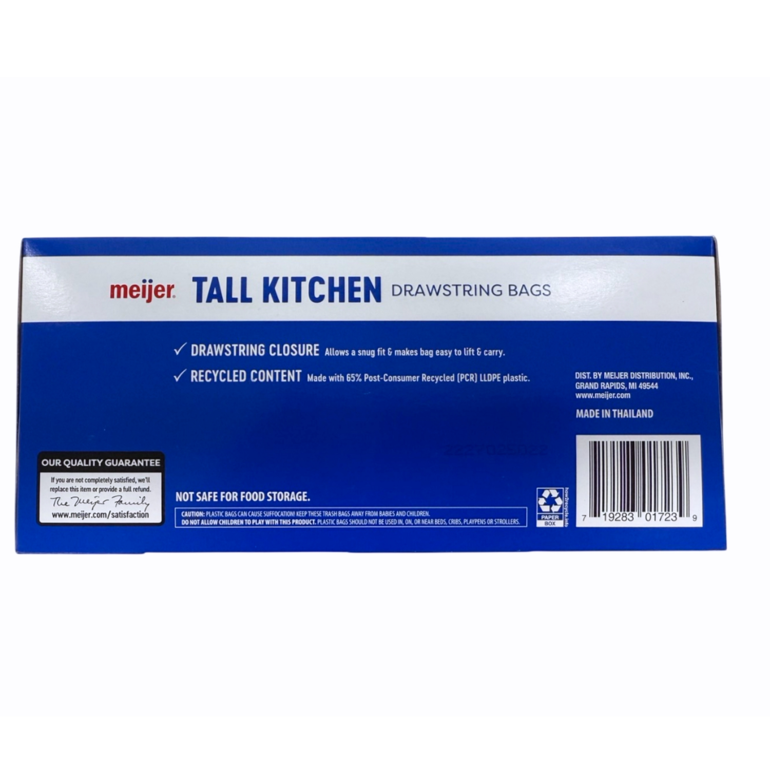 slide 3 of 8, MEIJER SUSTNBL KITCHEN BAG 13GAL 45CT, 45 ct; 13 gal