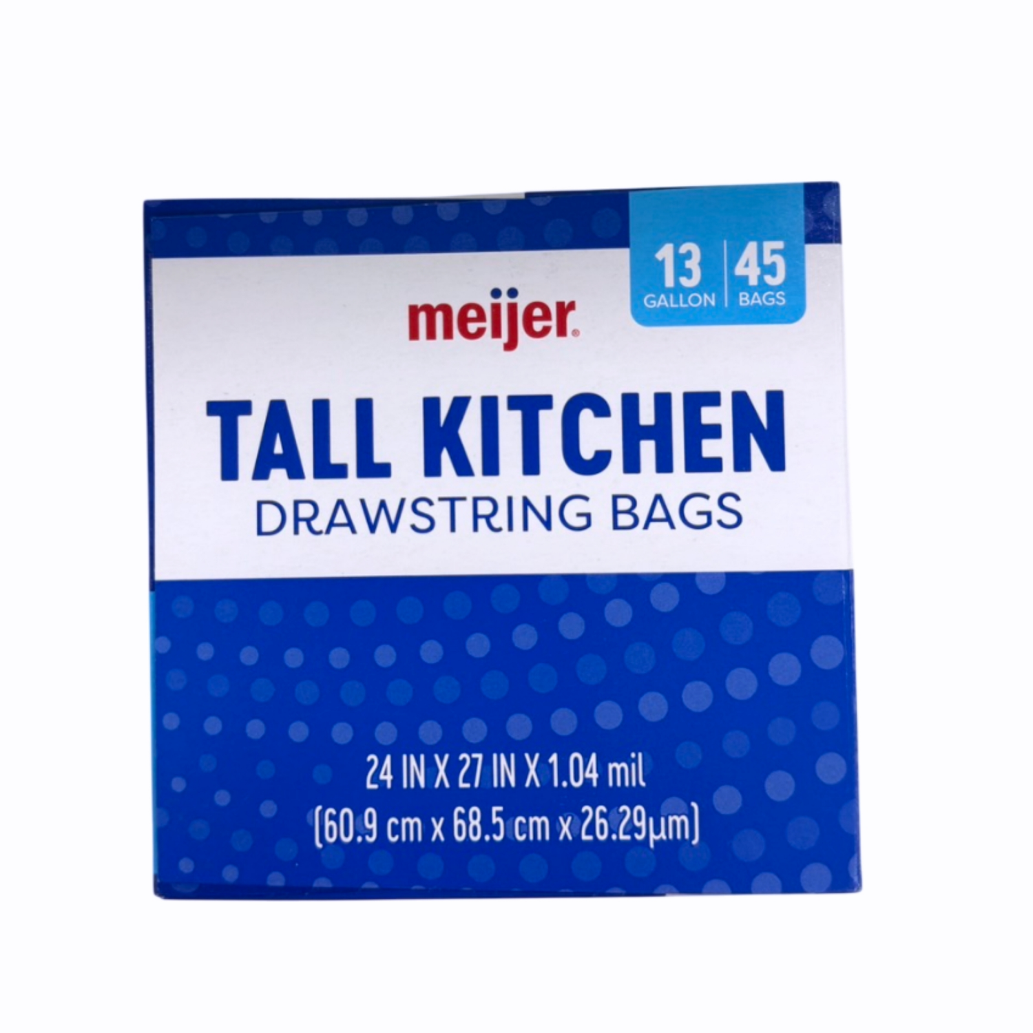 slide 5 of 8, MEIJER SUSTNBL KITCHEN BAG 13GAL 45CT, 45 ct; 13 gal