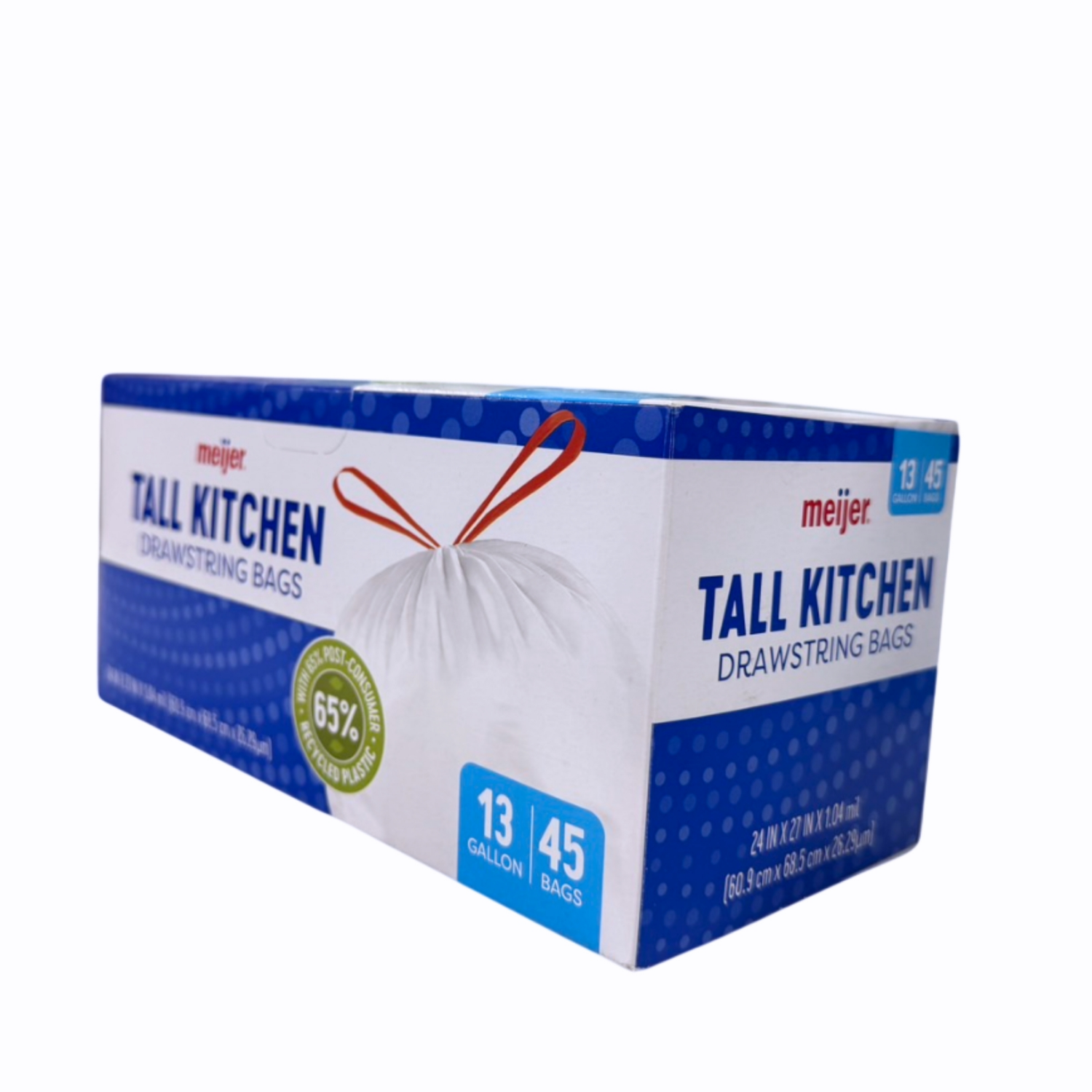 slide 7 of 8, MEIJER SUSTNBL KITCHEN BAG 13GAL 45CT, 45 ct; 13 gal